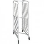 Channel 401AN-HD 20 Pan End Load Heavy-Duty Aluminum Nesting Bun / Sheet Pan Rack - Assembled