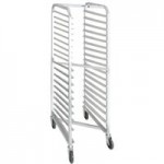 Channel 401AN-HD 20 Pan End Load Heavy-Duty Aluminum Nesting Bun / Sheet Pan Rack - Assembled