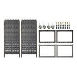 Cambro UPR1826F40 Camshelving® Ultimate 40 Pan End Load Bun / Sheet Pan Rack with Metal Casters - Unassembled Cambro UPR1826F40 Camshelving® Ultimate 40 Pan End Load Bun / Sheet Pan Rack with Metal Casters - Unassembled