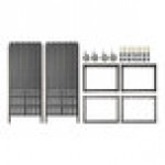 Cambro UPR1826F40 Camshelving® Ultimate 40 Pan End Load Bun / Sheet Pan Rack with Metal Casters - Unassembled Cambro UPR1826F40 Camshelving® Ultimate 40 Pan End Load Bun / Sheet Pan Rack with Metal Casters - Unassembled