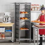 Cambro UPR1826F40 Camshelving® Ultimate 40 Pan End Load Bun / Sheet Pan Rack with Metal Casters - Unassembled Cambro UPR1826F40 Camshelving® Ultimate 40 Pan End Load Bun / Sheet Pan Rack with Metal Casters - Unassembled