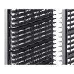 Cambro UPR1826F40 Camshelving® Ultimate 40 Pan End Load Bun / Sheet Pan Rack with Metal Casters - Unassembled Cambro UPR1826F40 Camshelving® Ultimate 40 Pan End Load Bun / Sheet Pan Rack with Metal Casters - Unassembled