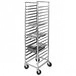 Cambro UPR1826F40 Camshelving® Ultimate 40 Pan End Load Bun / Sheet Pan Rack with Metal Casters - Unassembled Cambro UPR1826F40 Camshelving® Ultimate 40 Pan End Load Bun / Sheet Pan Rack with Metal Casters - Unassembled