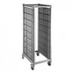 Cambro UPR1826F40 Camshelving® Ultimate 40 Pan End Load Bun / Sheet Pan Rack with Metal Casters - Unassembled Cambro UPR1826F40 Camshelving® Ultimate 40 Pan End Load Bun / Sheet Pan Rack with Metal Casters - Unassembled