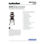 Moffat E22M3/2C Turbofan Double Deck Half Size Electric Convection Oven with Mechanical Controls and Casters - 110-120V, 1 Phase, 3 kW