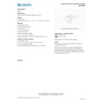 Sloan 3873065 Vitreous China Wall Mounted Ledgeback TAS Compliant Lavatory with 4