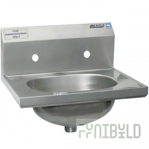 Eagle Group HSA-10-8-MG MICROGARD® with Splash Mount Faucet and Basket Drain