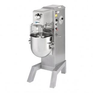 Univex SRM30+ 30 Qt. Planetary Floor Mixer with #12 PTO Hub, Guard, and Standard Accessories - 115V, 1 hp