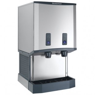 Scotsman HID540WBX-1A Meridian® Water-Cooled Countertop Nugget Ice Machine and Water Dispenser with Push Button Dispensing - 40 lb. Bin Capacity Scotsman HID540WBX-1A Meridian® Water-Cooled Countertop Nugget Ice Machine and Water Dispenser with Push Button Dispensing - 40 lb. Bin Capacity