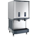 Scotsman HID540WBX-1A Meridian® Water-Cooled Countertop Nugget Ice Machine and Water Dispenser with Push Button Dispensing - 40 lb. Bin Capacity