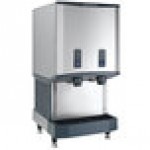 Scotsman HID540WBX-1A Meridian® Water-Cooled Countertop Nugget Ice Machine and Water Dispenser with Push Button Dispensing - 40 lb. Bin Capacity
