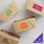 Choice Kraft Microwavable Folded Paper #8 Take-Out Customizable Container 6