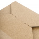 Choice Kraft Microwavable Folded Paper #8 Take-Out Customizable Container 6