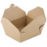 Choice Kraft Microwavable Folded Paper #8 Take-Out Customizable Container 6