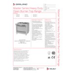 Garland / U.S. Range MST44R-E LP Master Sentry Series Liquid Propane 4 Burner 34