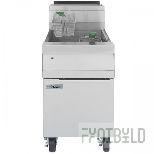 Dean by Frymaster D160G Liquid Propane Decathlon Gas Floor Fryer with 75 lb. Frypot and Thermatron Controls - 128,000 BTU