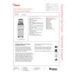 Dean by Frymaster D160G Liquid Propane Decathlon Gas Floor Fryer with 75 lb. Frypot and Thermatron Controls - 128,000 BTU Dean by Frymaster D160G Liquid Propane Decathlon Gas Floor Fryer with 75 lb. Frypot and Thermatron Controls - 128,000 BTU