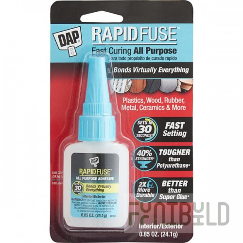 DAP RapidFuse .85 oz. Clear Fast Curing All Purpose Adhesive 70798 00155
