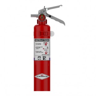 Amerex B410T 2.5 lb. Purple K Dry Chemical Fire Extinguisher with Nozzle 15250 - UL Rating 10B:C