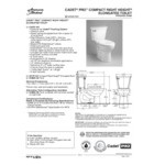 American Standard Cadet PRO Compact Right Height 3517F101.020 White Vitreous China Floor-Mount Chair Height Elongated Toilet Bowl - 1.28 GPF