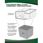 2-Piece Paper Fiber Insulated Box Liner for 18 2-Piece Paper Fiber Insulated Box Liner for 18