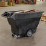 Rubbermaid® FG9T1600BLA Black 1.0 Cubic Yard Tilt Truck / Trash Cart (2100 lb.) Rubbermaid® FG9T1600BLA Black 1.0 Cubic Yard Tilt Truck / Trash Cart (2100 lb.)