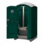 J & J Echo One ET701101X2708 Forest Green Portable Restroom - Assembled J & J Echo One ET701101X2708 Forest Green Portable Restroom - Assembled