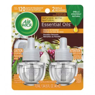 Air Wick RAC91110 Paradise Retreat Scented Oil Fragrance Diffuser Refill - 12/Case