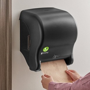 San Jamar Smart Essence EcoLogic T8400REBK Black Electronic Roll Towel Dispenser San Jamar Smart Essence EcoLogic T8400REBK Black Electronic Roll Towel Dispenser