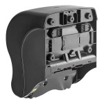 San Jamar Smart Essence EcoLogic T8400REBK Black Electronic Roll Towel Dispenser