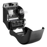 San Jamar Smart Essence EcoLogic T8400REBK Black Electronic Roll Towel Dispenser