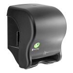 San Jamar Smart Essence EcoLogic T8400REBK Black Electronic Roll Towel Dispenser