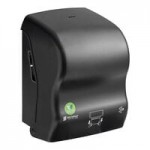 San Jamar Smart Essence EcoLogic T8400REBK Black Electronic Roll Towel Dispenser