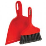 Libman 1031 White Whisk Broom and Dust Pan Set - 6/Pack Libman 1031 White Whisk Broom and Dust Pan Set - 6/Pack
