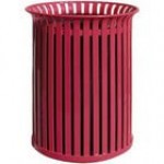 Wausau Tile MF3304 30 Gallon Steel Round Trash Can with Steel Lift-Off Lid Wausau Tile MF3304 30 Gallon Steel Round Trash Can with Steel Lift-Off Lid