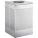 Lancaster Table & Seating 40 Gallon Stainless Steel Square Perforated Decorative Trash Can Lancaster Table & Seating 40 Gallon Stainless Steel Square Perforated Decorative Trash Can