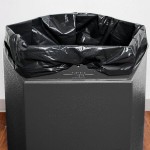 Commercial Zone 737224 PolyTec 45 Gallon Charcoal Hexagonal Trash Can with Open Top