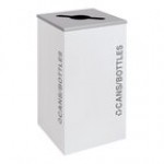 Ex-Cell Kaiser RC-KDSQ-C BT-PBG Black Tie Kaleidoscope Pebble Black Gloss Square 24 Gallon Cans / Bottles Receptacle Ex-Cell Kaiser RC-KDSQ-C BT-PBG Black Tie Kaleidoscope Pebble Black Gloss Square 24 Gallon Cans / Bottles Receptacle
