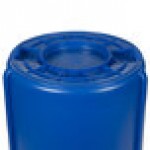 Rubbermaid® BRUTE 55 Gallon Blue Round Recycle / Trash Can and White Lid Rubbermaid® BRUTE 55 Gallon Blue Round Recycle / Trash Can and White Lid