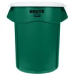 Rubbermaid® BRUTE 55 Gallon Blue Round Recycle / Trash Can and White Lid Rubbermaid® BRUTE 55 Gallon Blue Round Recycle / Trash Can and White Lid