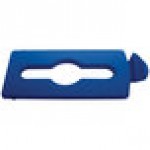 Rubbermaid® 2007891 Slim Jim Recycling Blue Rectangular Hinged Mixed Recycling Lid Insert Rubbermaid® 2007891 Slim Jim Recycling Blue Rectangular Hinged Mixed Recycling Lid Insert