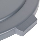 Carlisle 84105623 Bronco 55 Gallon Gray Flat Round Trash Can Lid Carlisle 84105623 Bronco 55 Gallon Gray Flat Round Trash Can Lid