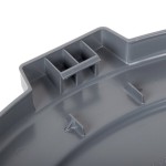 Carlisle 84105623 Bronco 55 Gallon Gray Flat Round Trash Can Lid Carlisle 84105623 Bronco 55 Gallon Gray Flat Round Trash Can Lid
