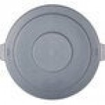 Carlisle 84105623 Bronco 55 Gallon Gray Flat Round Trash Can Lid Carlisle 84105623 Bronco 55 Gallon Gray Flat Round Trash Can Lid