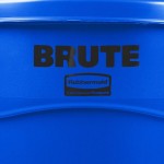 Rubbermaid® BRUTE 32 Gallon Blue Round Trash Can and Lid Rubbermaid® BRUTE 32 Gallon Blue Round Trash Can and Lid