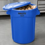 Rubbermaid® BRUTE 32 Gallon Blue Round Trash Can and Lid Rubbermaid® BRUTE 32 Gallon Blue Round Trash Can and Lid