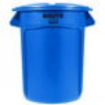 Rubbermaid® BRUTE 32 Gallon Blue Round Trash Can and Lid Rubbermaid® BRUTE 32 Gallon Blue Round Trash Can and Lid