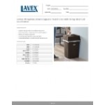 Lavex 19 Gallon Brown Square Trash Can with Drop Shot Lid