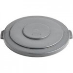 Lavex 55 Gallon Gray Round Commercial Trash Can