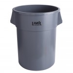 Lavex 55 Gallon Gray Round Commercial Trash Can